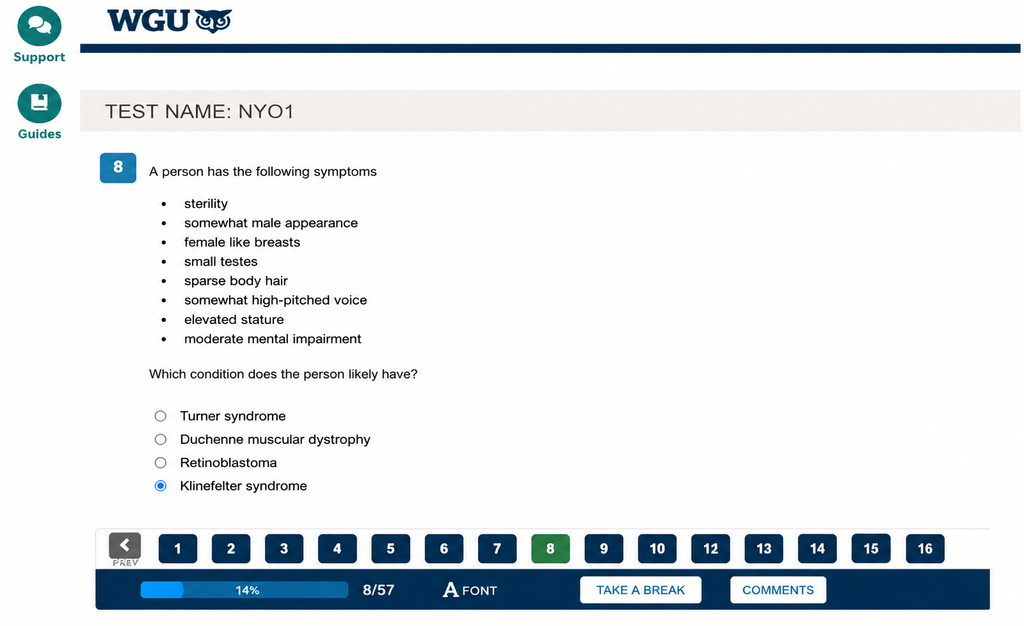 WGU D236-NYO1 PATHOPHYSIOLOGY OA1