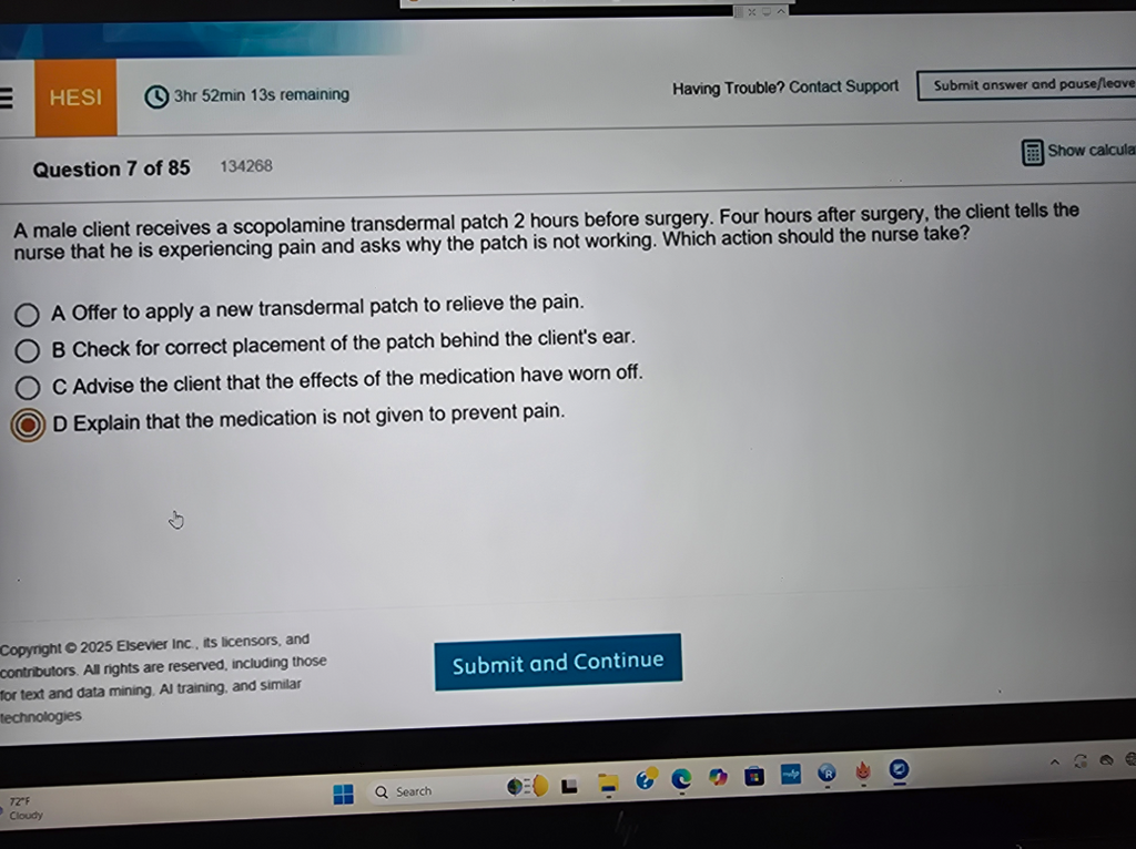 WGU D441 Medical Dosage Calculations and Pharmacology OA3